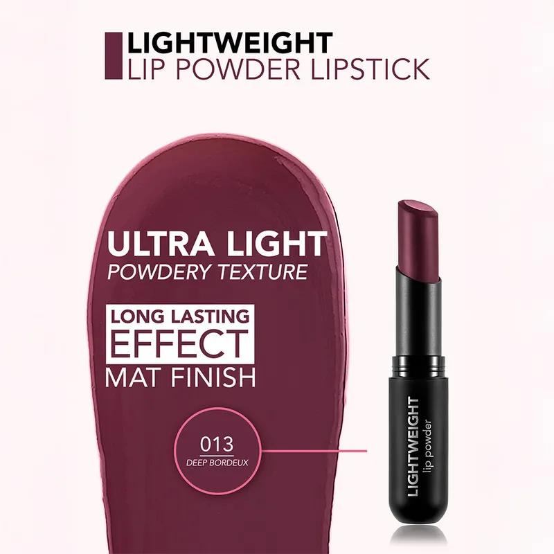 Flormar Light Weight Lip Powder LipStick  013 Deep Bordeux