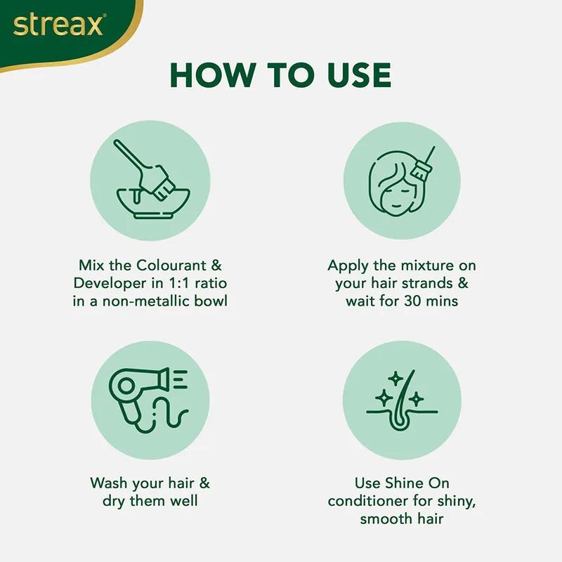Streax Cream Hair Color -� Black Brown 2