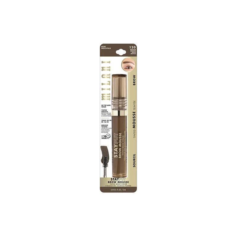 Milani Stay Put Tinted Brow Mousse 120 Medium Brown