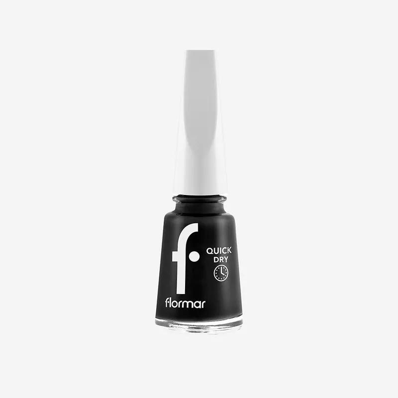 Flormar NP Quick Dry Nail Enamel - 10 Black Minimalism New