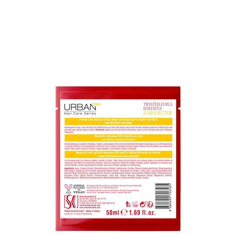 Urban Care Twisted Curls Hibiscus & Shea Butter S.O.S Pre-Wash Hair Mask 50ml