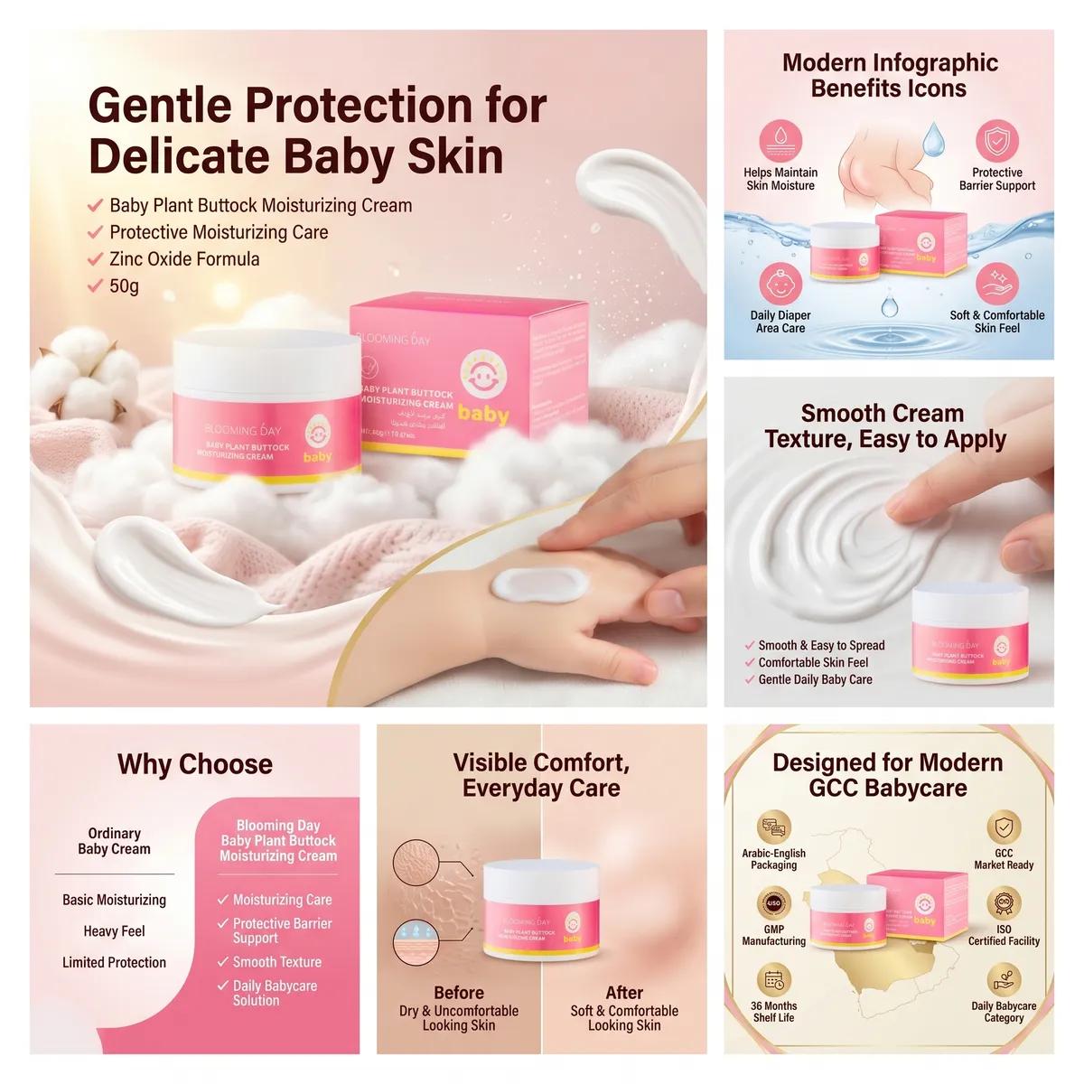 Blooming Day Baby Plant Buttock Moisturizing Cream 50gm