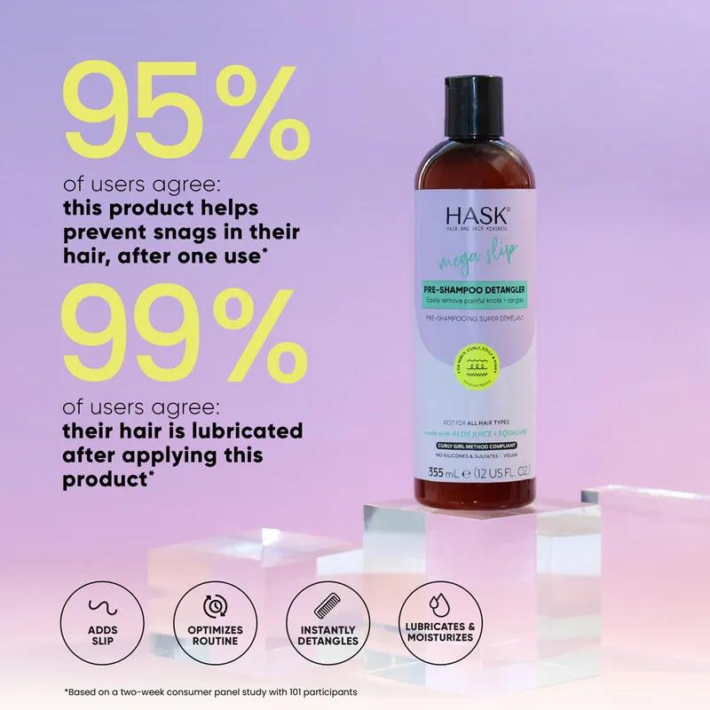 Hask Texture Solutions Pre-Shampoo Mega Slip Detangler 355ml