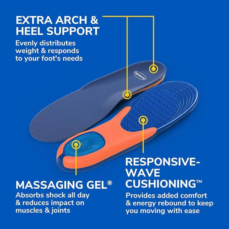 Dr.Scholl's Extra Comfort All-Day Insoles With Massaging Gel Men's 1Pair
