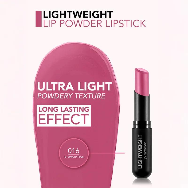Flormar Light Weight Lip Powder LipStick  016 Flormar Pink