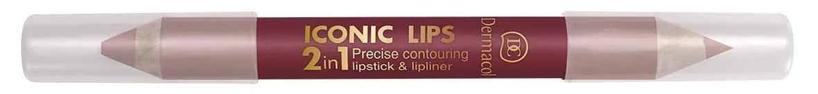 Dermacol Iconic Lips 2in1 Lipstick & Lipliner | (No 6)