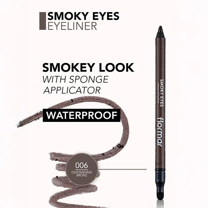 Flormar Smokey Eyes Waterproof Eyeliner - 06 Outstanding Bronze