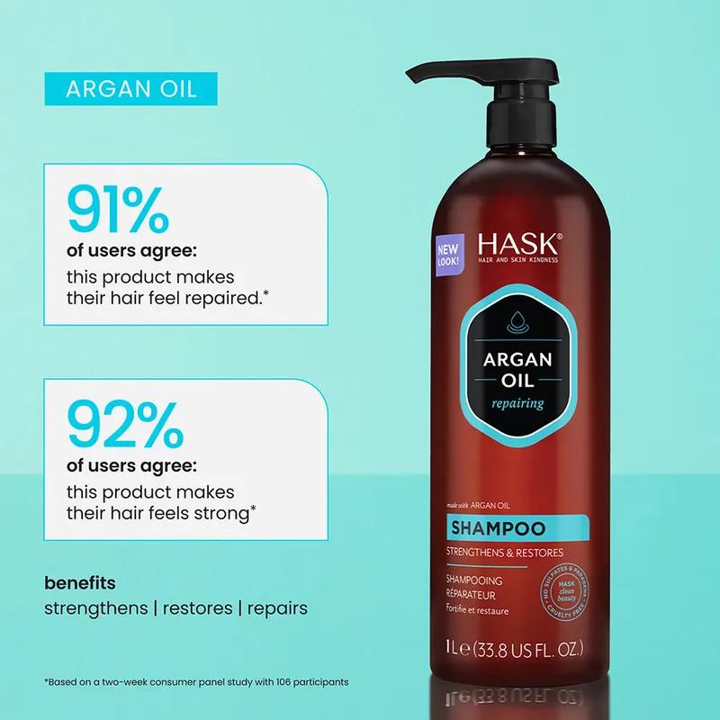 Hask Argan Oil Repairing Shampoo 1L