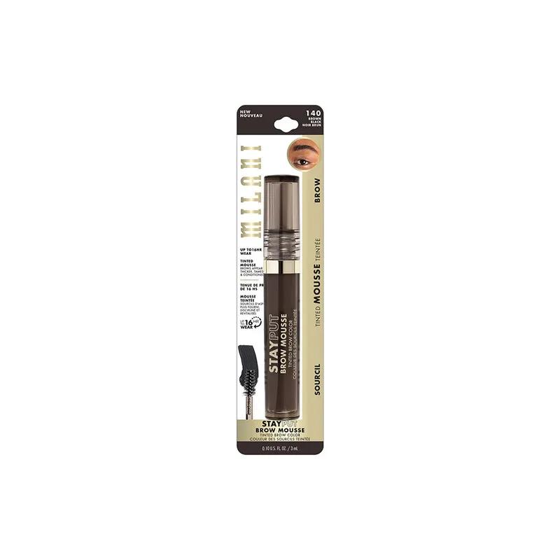Milani Stay Put Tinted Brow Mousse 140 Brown Black