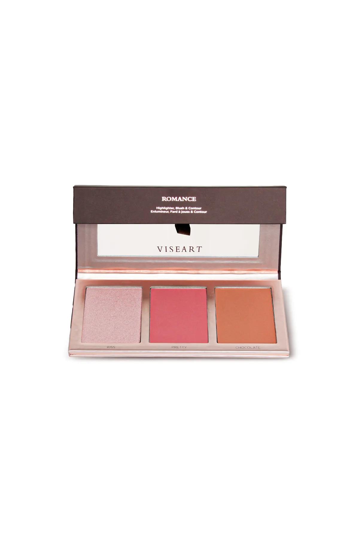 Viseart Paris Romance Highlighter/Contour/Blusher Palette - VHB202-Romance - VHB202