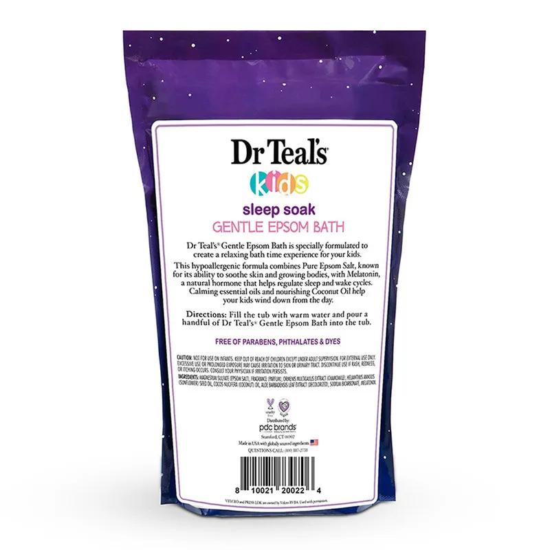 Dr Teal's Kids Gentle Epsom Bath Sleep Soak with Melatonin & Essential Oil 909Gm