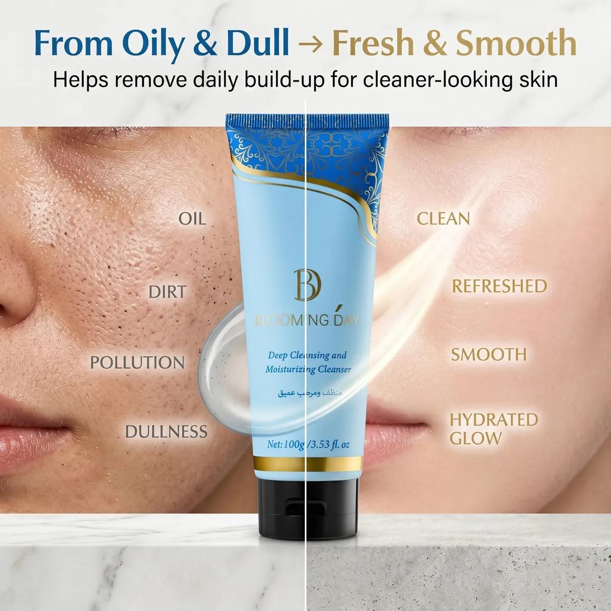 BLOOMING DAY Deep Cleansing and Moisturizing Cleanser 100gm Face Wash