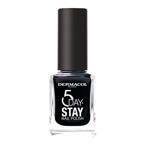 Dermacol Longlasting Nail Polish 5 Days Stay (No.55 Black Onyx)