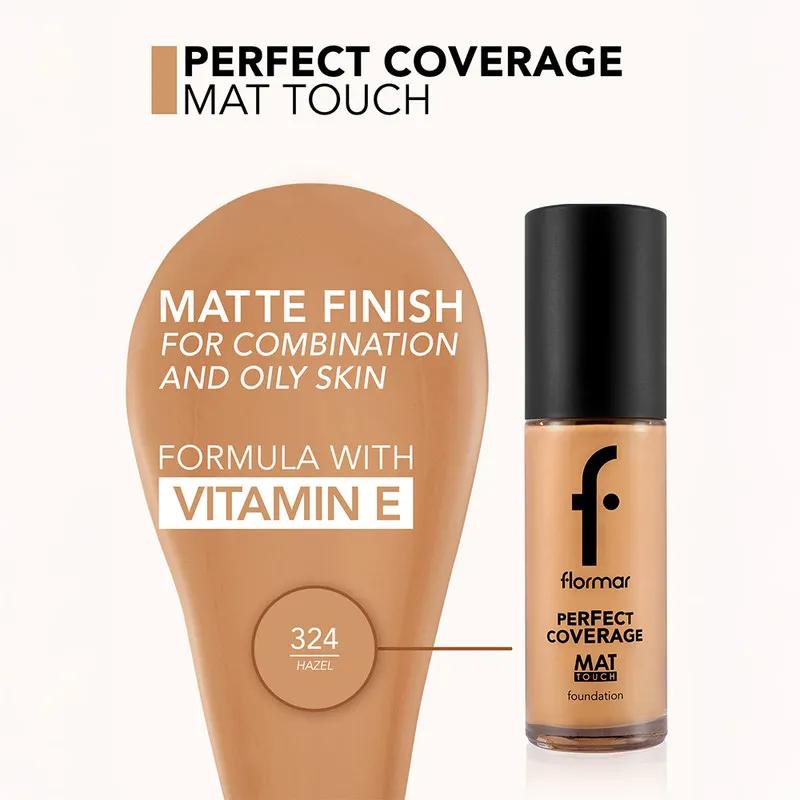 Flormar NP Perfect Coverage Mat Touch Fdt - 324 Hazel