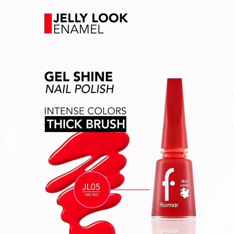 Flormar Jelly Look Nail Enamel - JL04 Scarlet