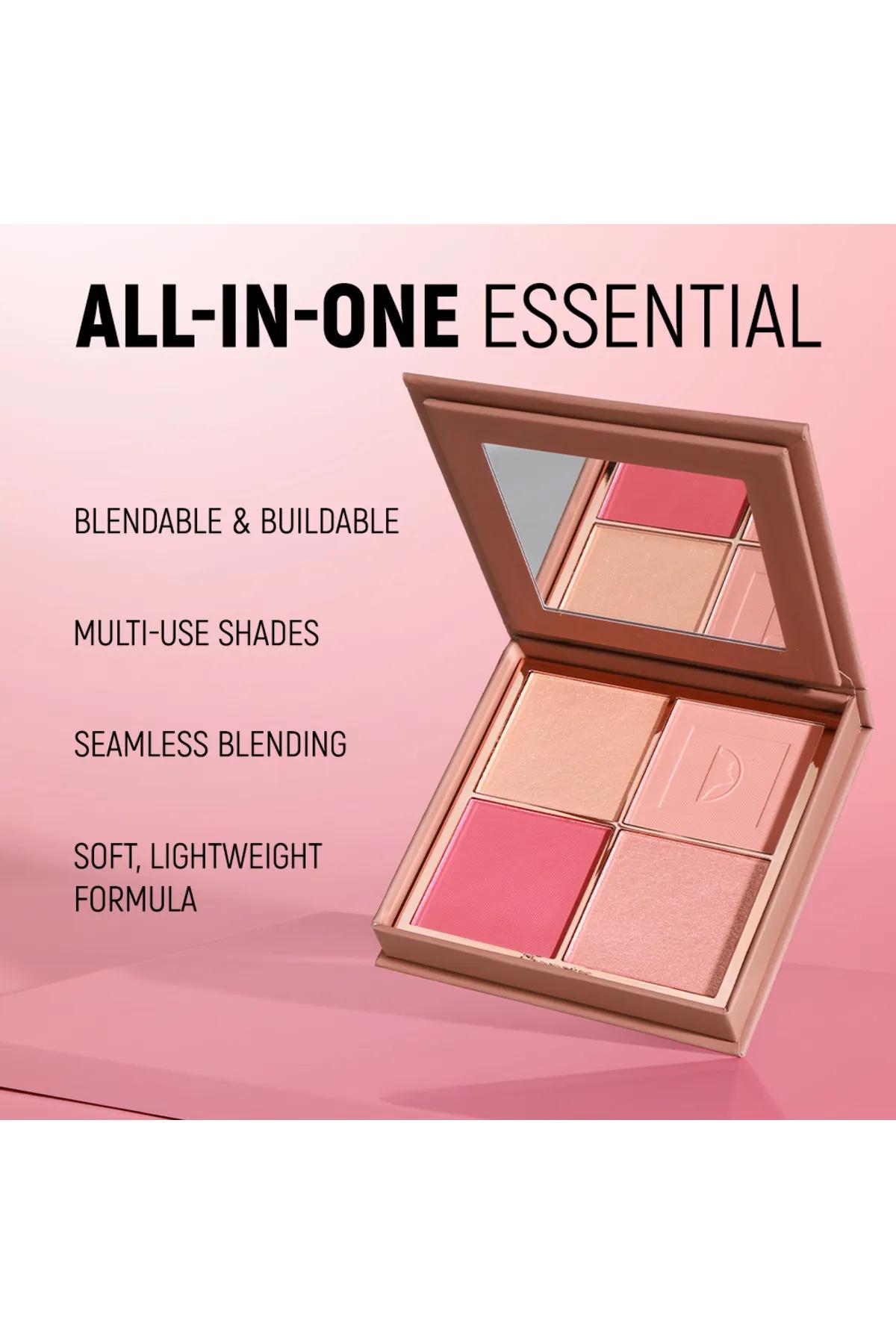 4 Color Blush & Highlighter Palette-Golden Hour Glow - CGP101