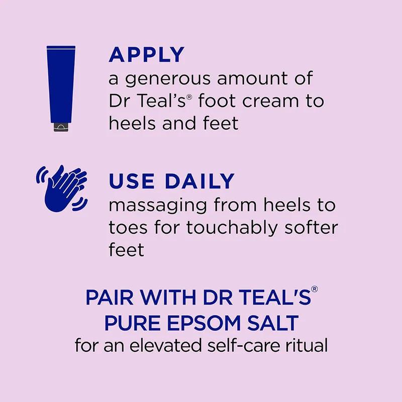 Dr Teal's Epsom Salt Foot Cream - Shea Butter&Aloe Vera 227g