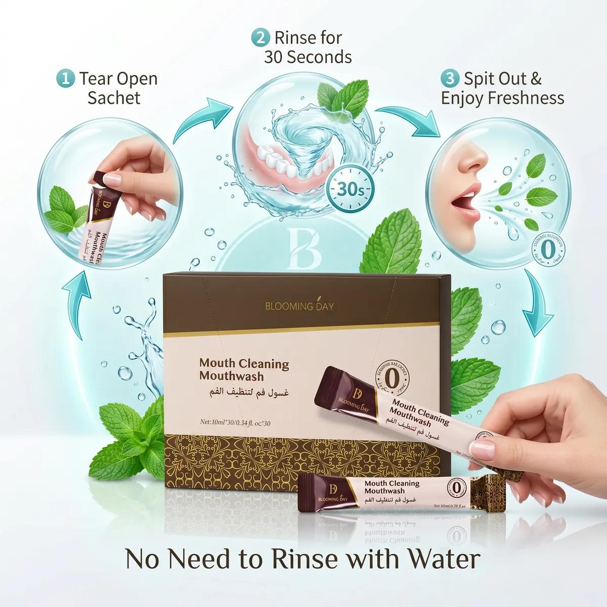 Blooming Day Mouth Cleansing Mouthwash 10ml * 30 Sachets