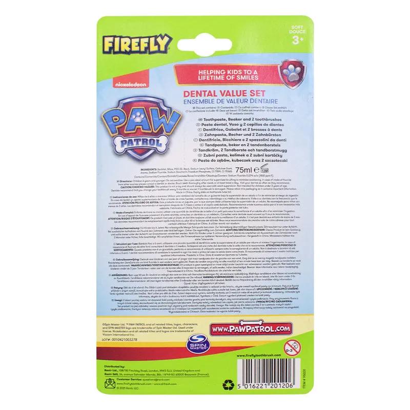 Firefly Paw Patrol 2 Toothbrushes, Beaker & Toothpaste