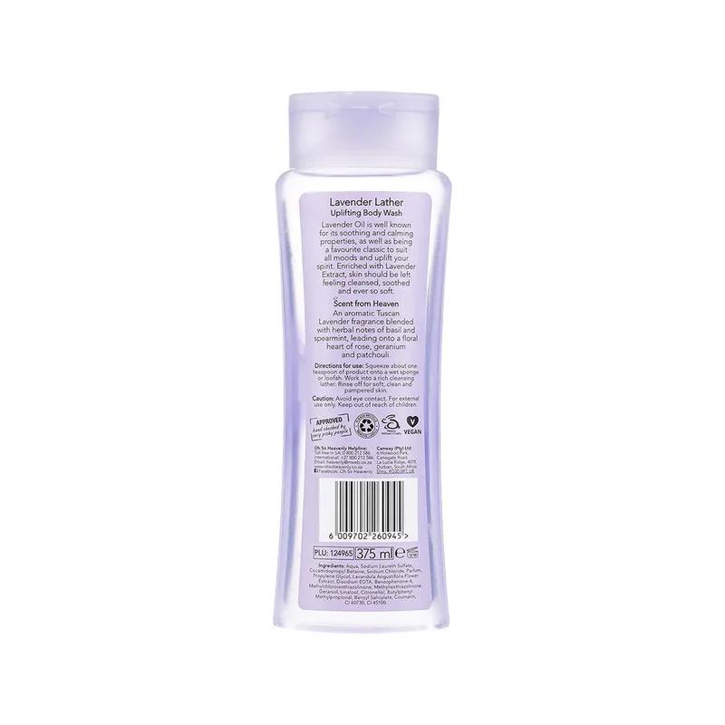 Oh So Heavenly Lavender Lather Body Wash Gel 375ml
