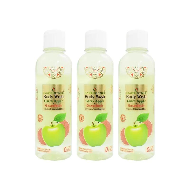 Earthgenix Green Apple & Grapefruit Bodywash 300Ml X 3 Special Offer