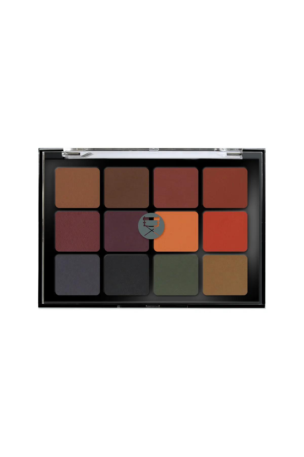 Viseart 12 Color Eyeshadow Palette Dark Matte-Dark Matte � VPE04
