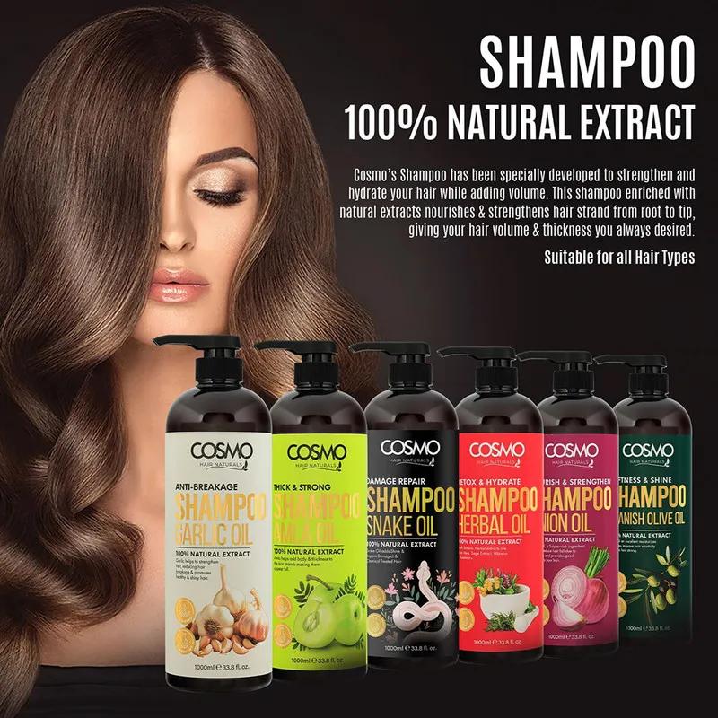 Cosmo Nourish & Strengthen Onion Oil Shampoo 100% Natural Extract - 1000Ml