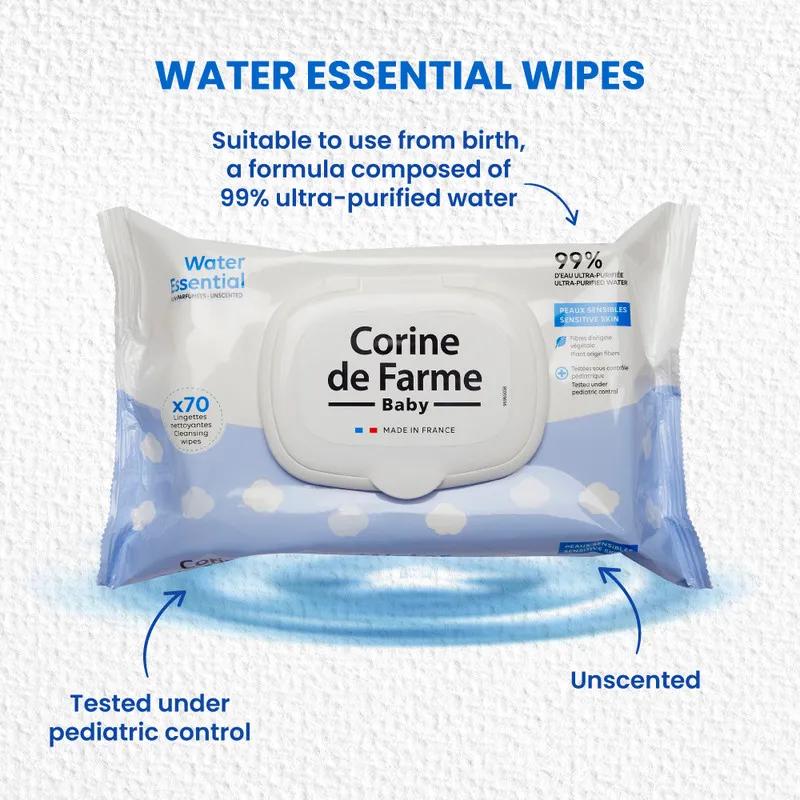 CDF-- Baby Water Essential Wipes 70's