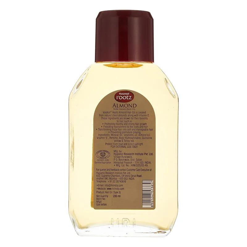 Vasmol Rootz Almond Hair Oil 200Ml