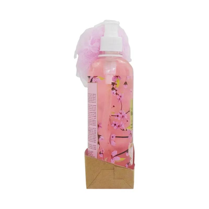 Earthgenix Japanese Cherry Blossom Body Wash 500mlX2pc with Loofah