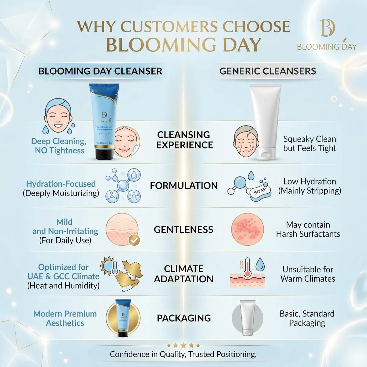 BLOOMING DAY Deep Cleansing and Moisturizing Cleanser 100gm Face Wash