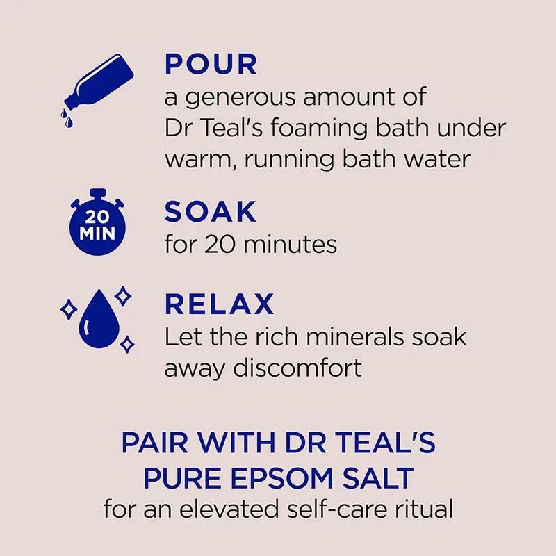 Dr Teal's Foaming Bath - Coconut Oil 1000ml
