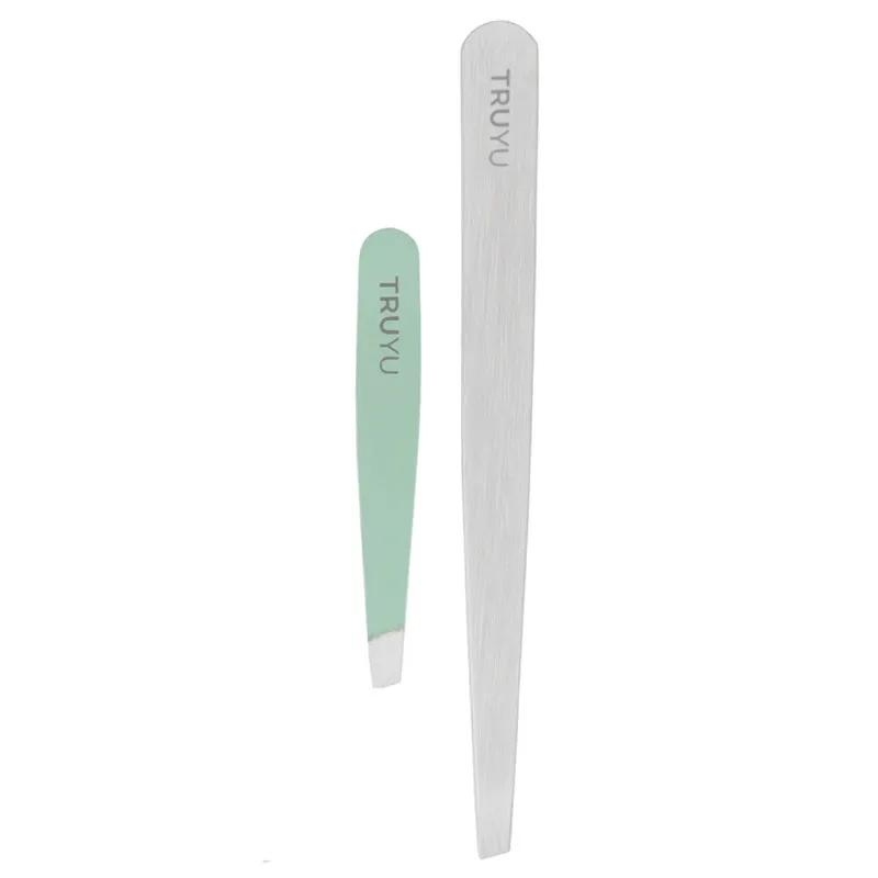 Qvs ( TRUYU ) Slant Tip Tweezers (+ Micro Tweezer)