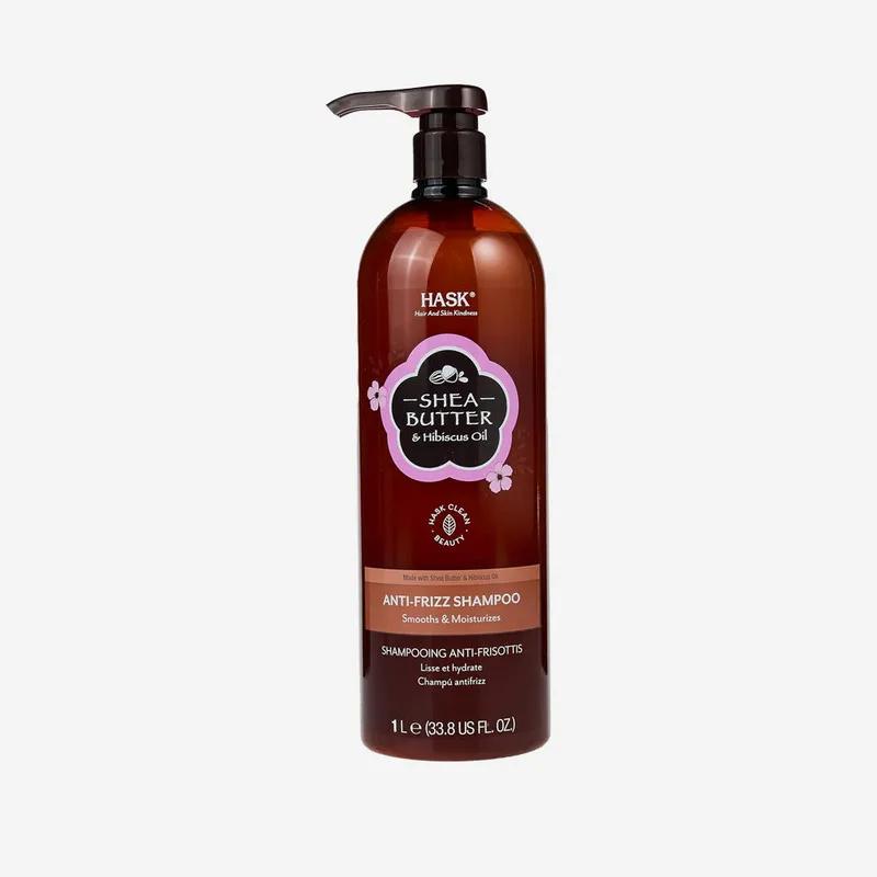 Hask Shea Butter & Hibiscus Anti-Frizz Shampoo 1L