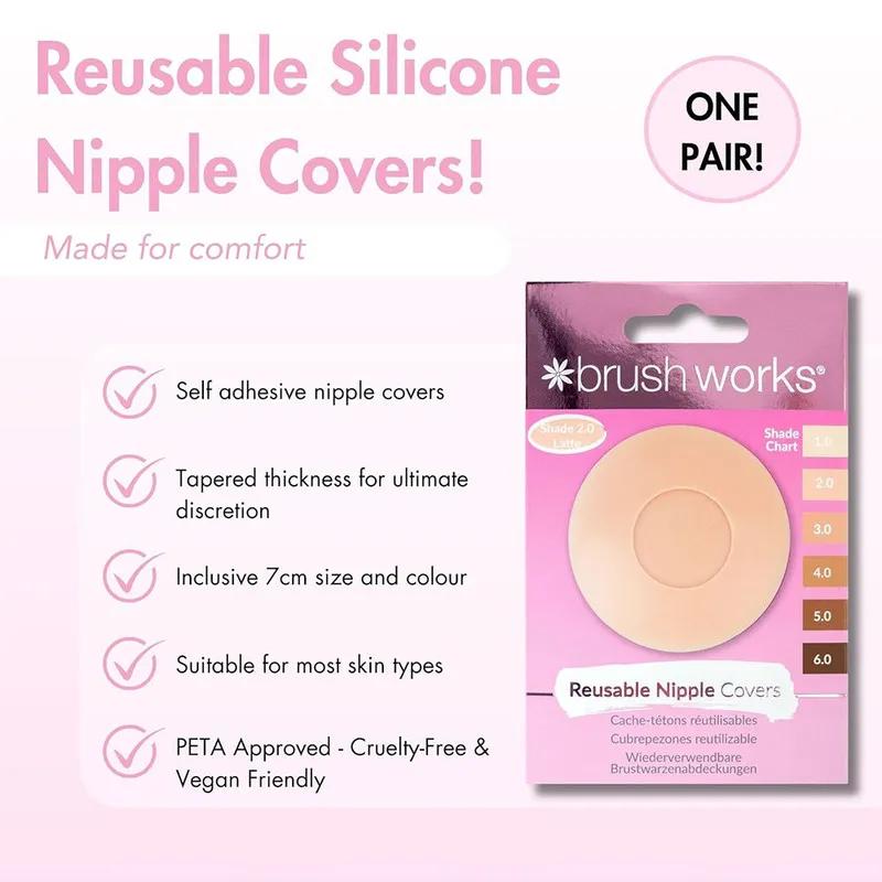 Brushworks Reusable Silicone Nipple Covers
