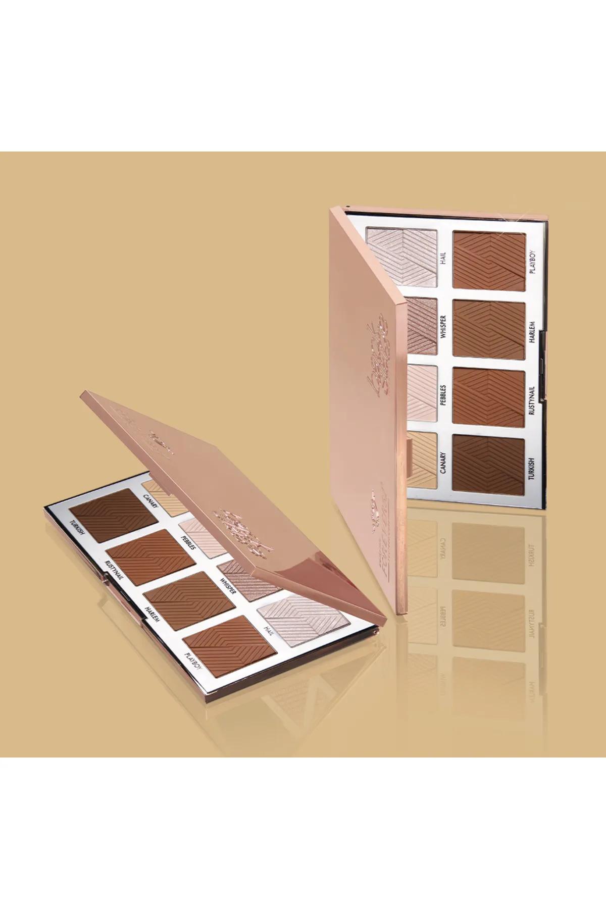 Backstage Essential Highlighter & Contour Powder Palette-Multicolor