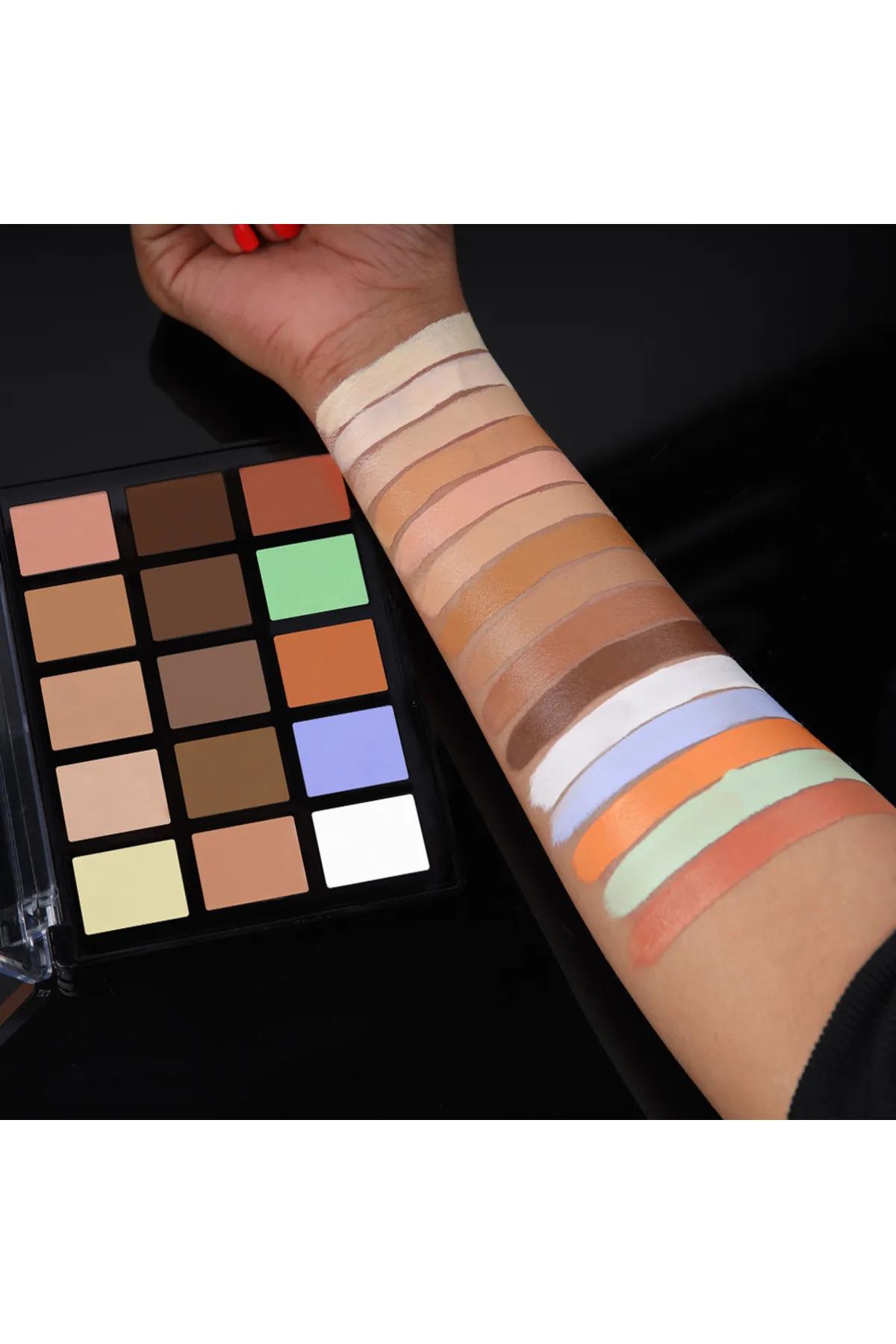 15 Color Face Define Palette-Multicolor - DDC001
