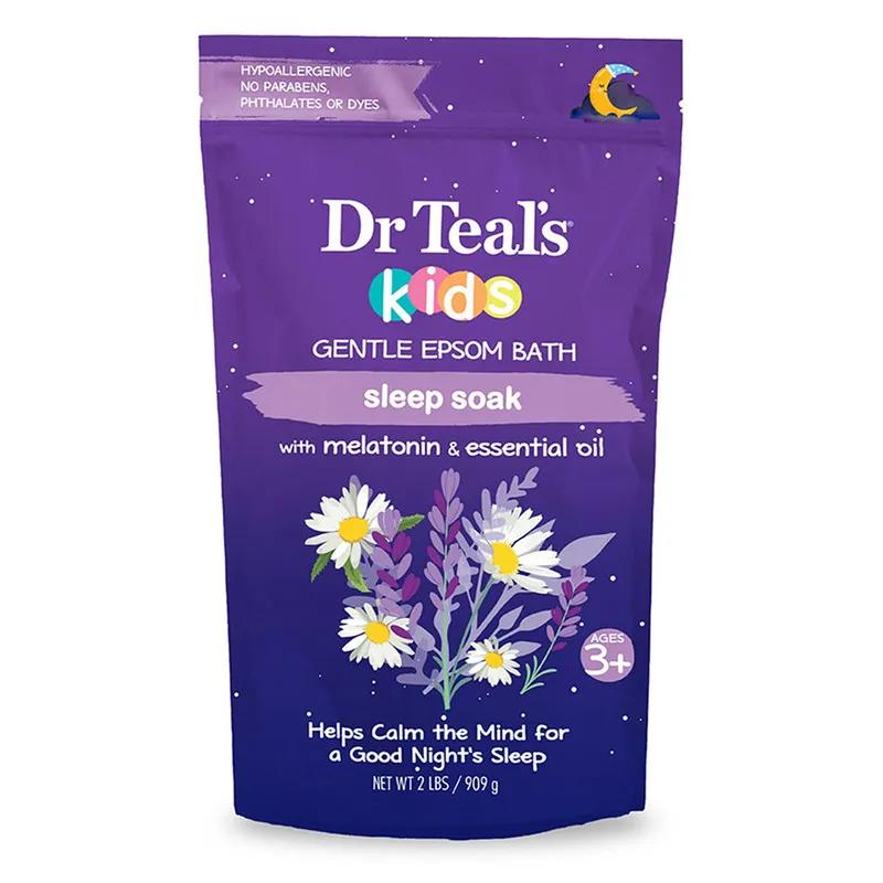 Dr Teal's Kids Gentle Epsom Bath Sleep Soak with Melatonin & Essential Oil 909Gm
