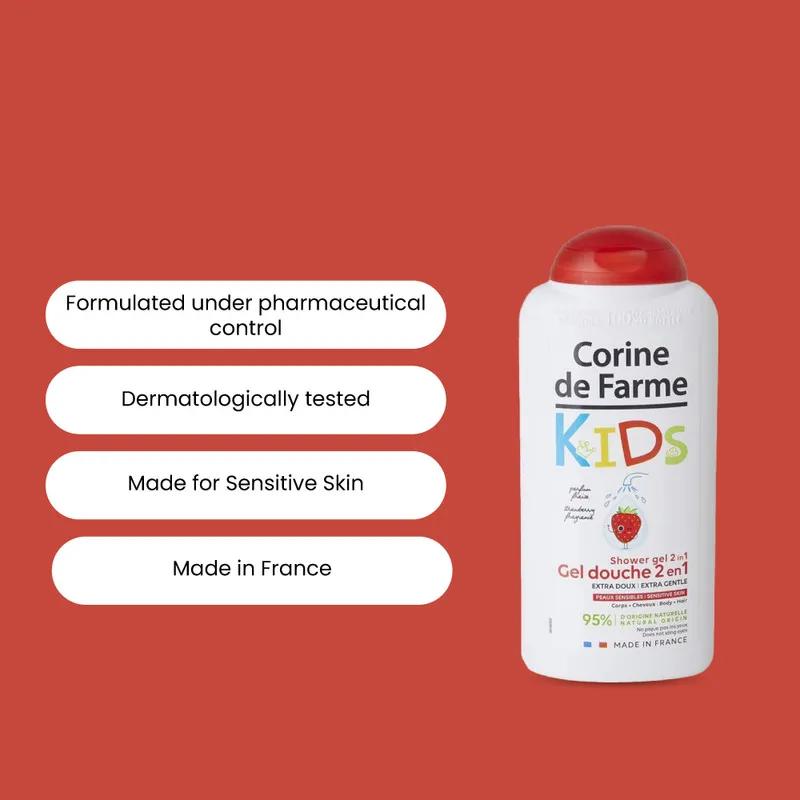 CDF--Shower gel 2 in 1 hair & body Strawberry Fragrance 300ml