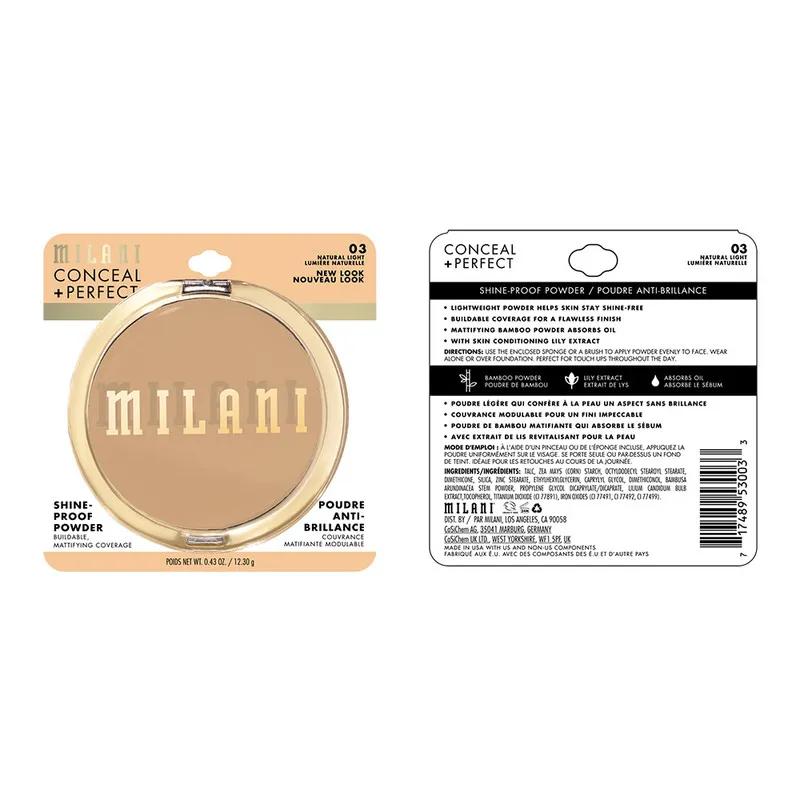 Milani Conceal + Perfect Shine-Proof Powder - Natural Light