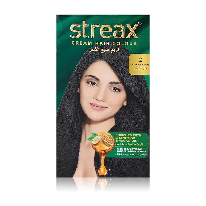 Streax Cream Hair Color -� Black Brown 2