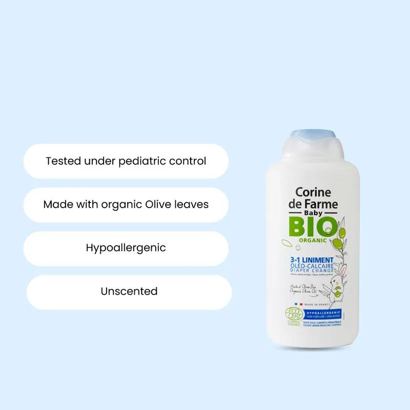 CDF--Baby Bio Organic 3in1 Liniment Diaper Change 500ML