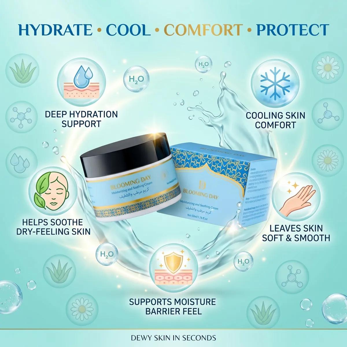 Blooming Day Moisturizing and Soothing Cream 50ml