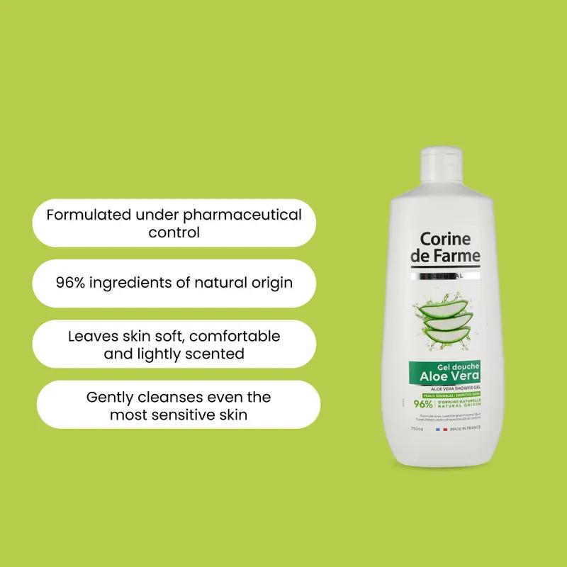 CDF-Aloe Vera Shower Gel Essential 750 ML