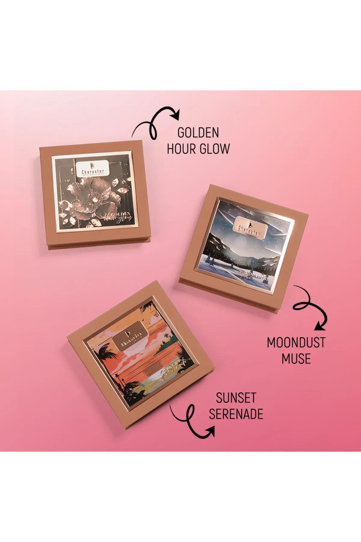 4 Color Blush & Highlighter Palette-Golden Hour Glow - CGP101