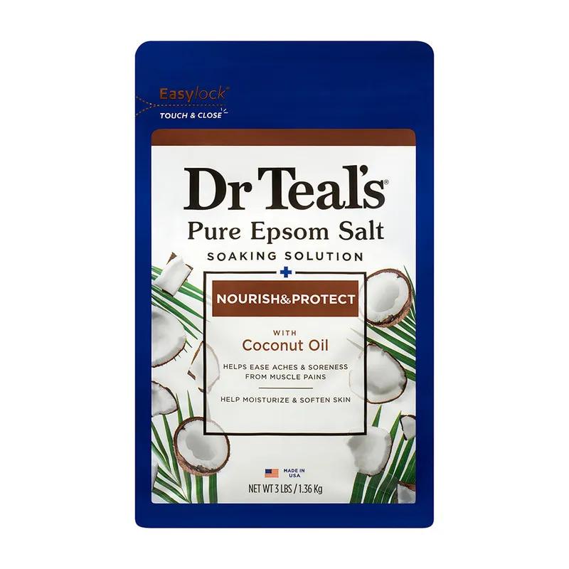 Dr Teal's Epsom Bath Salt Soaking Solution - Coconut Oil 1.36Kg