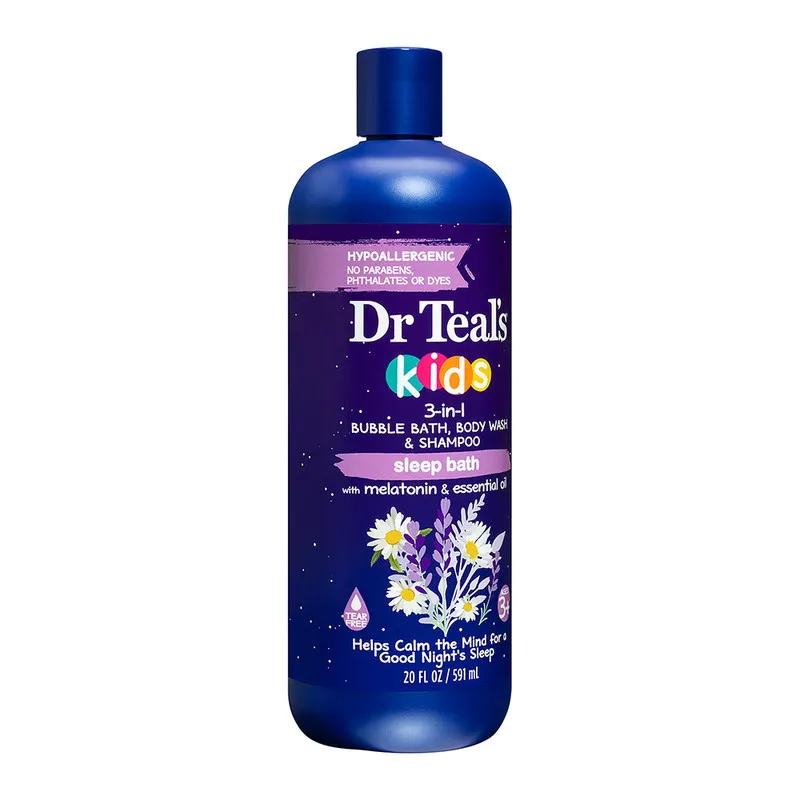 Dr Teals Kids 3 in 1 Bubble Bath, Body Wash & Shampoo Elderberry & Vitamin C 591ml