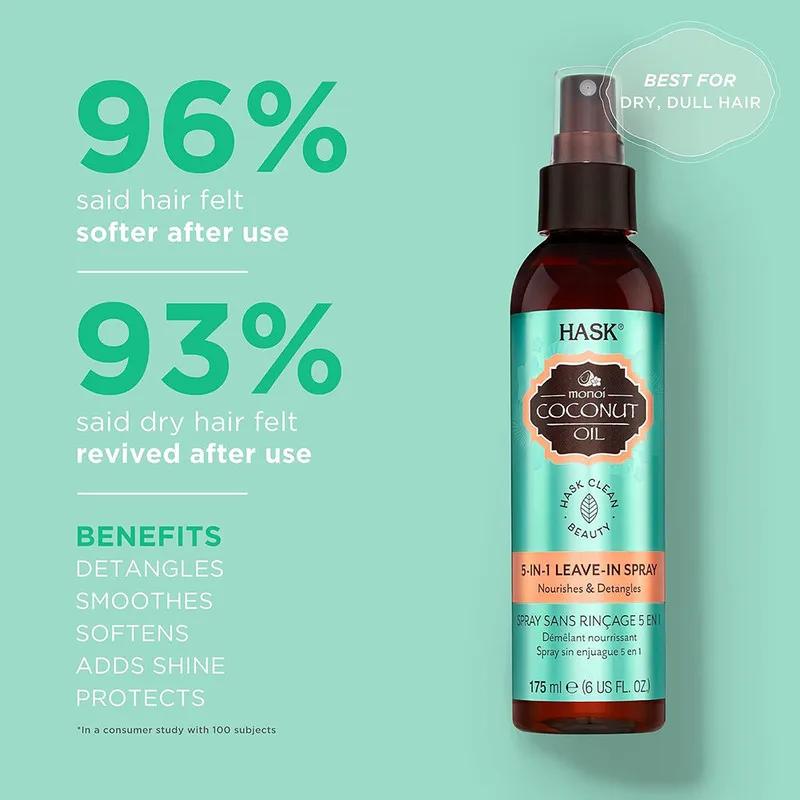Hask Coconut Oil 5 in 1 Leave-In Spray 175ml