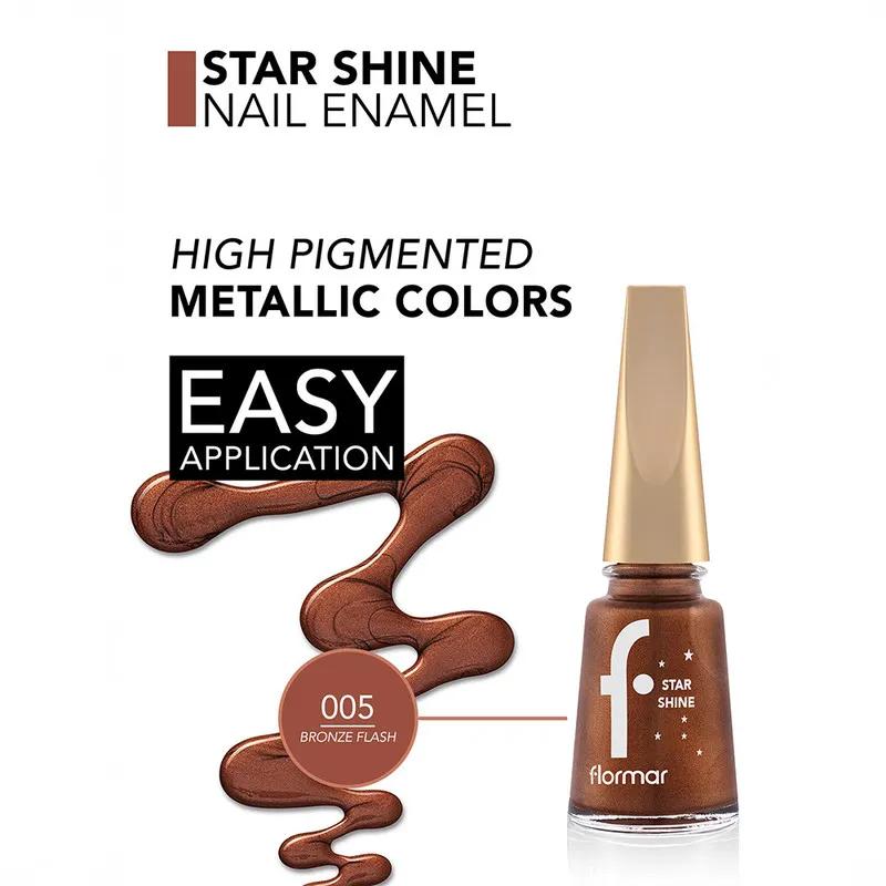 Flormar Star Shine Nail Enamel - 05 Bronze Flash