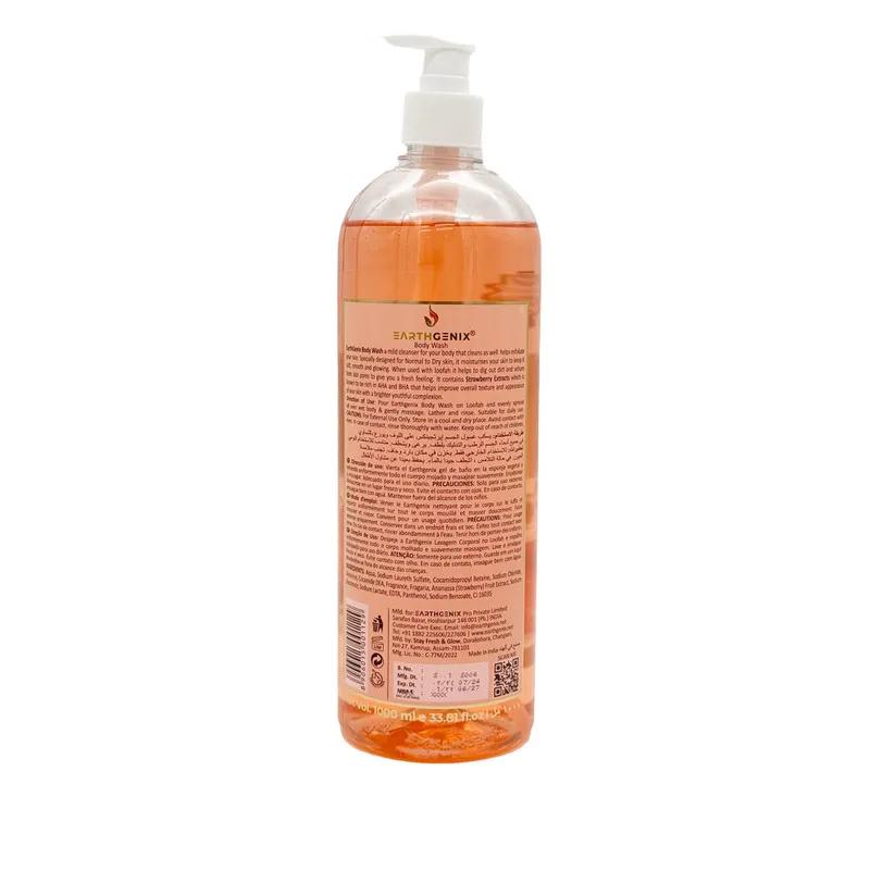 Earthgenix Strawberry Body Wash 1000ml